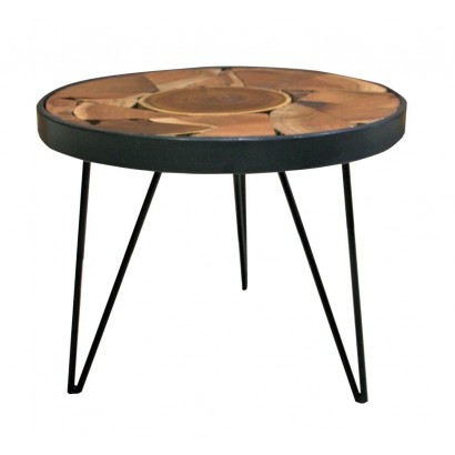Industrial side table in...