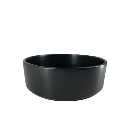 Black ceramic bowl, D18cm -...