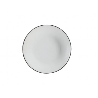 White ceramic dinner plate,...