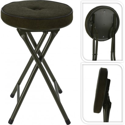 Velvet folding stool - Green