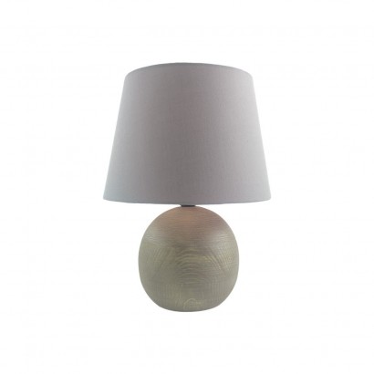 23x23xH30cm gray wooden lamp